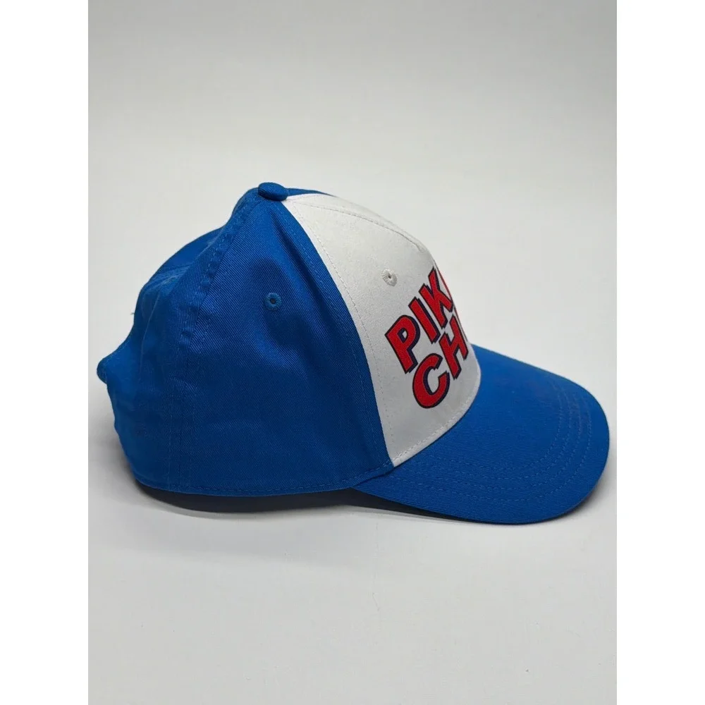 Pokemon Pikachu Blue White Youth Snapback Hat‎ #025 Graphic Baseball Cap OSFM